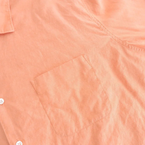 90S Polo By Ralph Lauren Orange Artist Workshirt 100% Cotton Button  Down Shirt - Picture 10 of 10